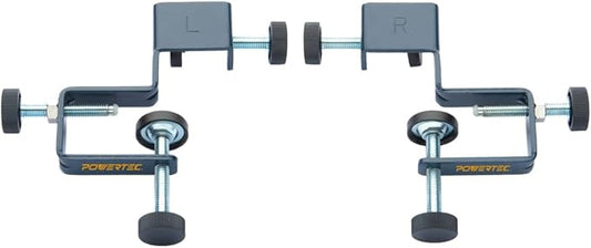 POWERTEC Drawer Front Installation Clamps, Adjustable Cabinet Face Clamp Set, Quick Mounting & Alignment Tool for Woodworking, 2 Pack - 71181