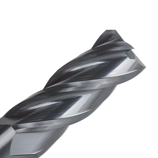 Carbide Square End Mill for Alloy Steels/Hardened Steels, 1/2" End Mill Bits, 4 Flute HRC 55 Deg AlTiN Coating, CNC Router Bits (1 Pc)