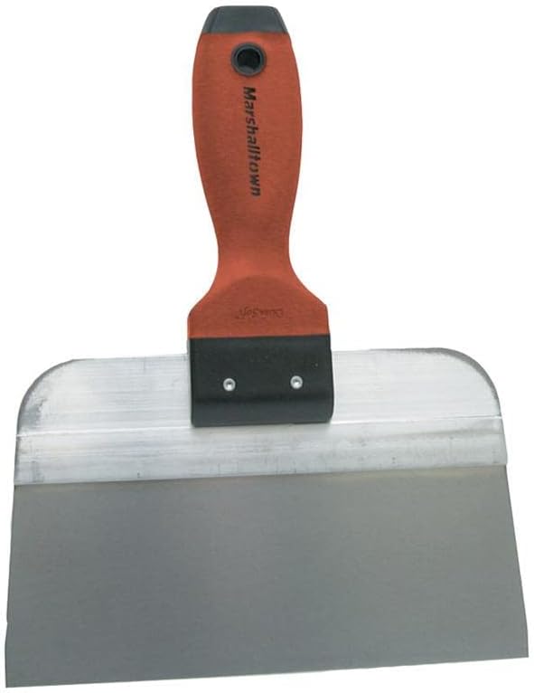 MARSHALLTOWN DuraSoft Taping Knife, 6 Inch Stainless Steel Blade, Made in the USA, For Drywall Finishing, 3506SD