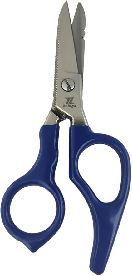 12-229 5in. Heavy Duty Stainless Steel Electrician's Scissor with Ergonomic Handle