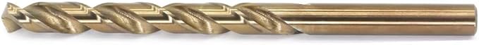 Metric Cobalt Drill Bits 8.5mm 10PCS, M35 high Speed Steel, high Hardness Straight Shank Drill, Mechanical or Hand Drill for Drilling, Suitable for Stainless Steel, Iron, Copper and Aluminum.