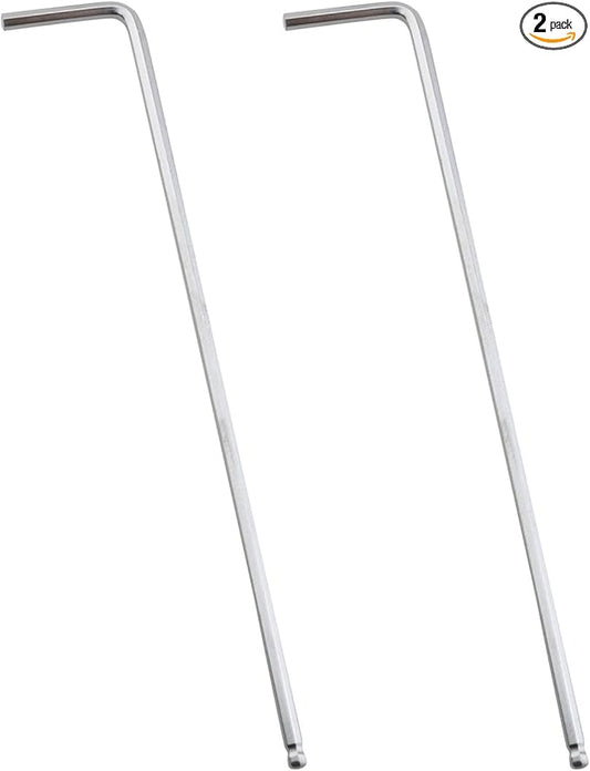 2PCS 1/16'' Internal Hexagonal Ball End Hex Key Allen Wrench L Shaped Long Arm Repairing Tool