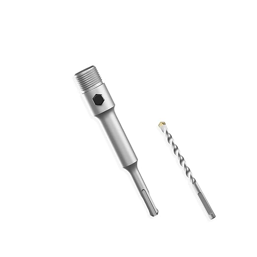 GSTK 160mm 6-9/32" Upgraded SDS Plus Shank Concrete Hole Saw Connecting Rod for Cement Brick Wall Handle