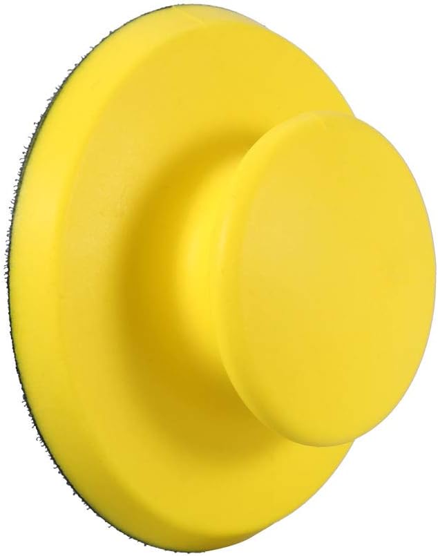 YWBL-WH 5 Inch Hand Sanding Blocks Round Foam Sanding Pad Block Backing Plate for Sanders or Polishers, Sandpaper