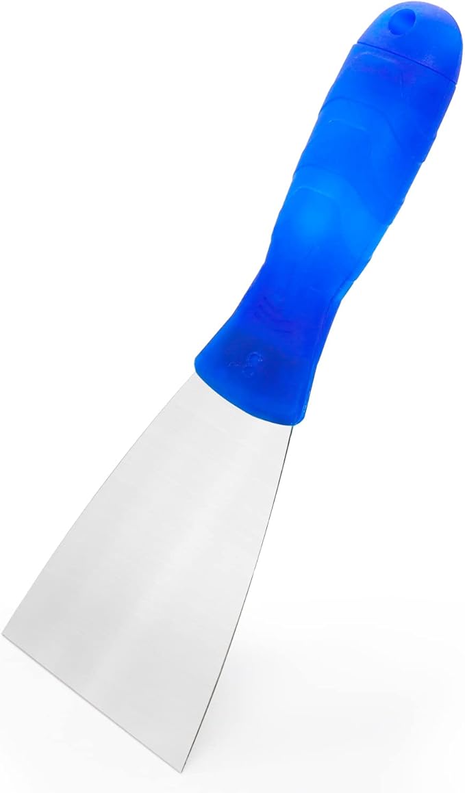Putty Knife, 3 Inch Metal Steel Scraper, Plastic Handle Spackle Knives for Drywall, Decals, Wall paper, Patching, Painting, Taping, Scraping Coating