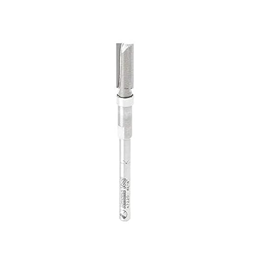 Amana Tool 47220 Carbide Tipped Miniature Flush Trim Plunge Template Router Bit 3/16 Dia x 1/2 x 1/8 Inch Shank with Mini 3/16 Dia Upper Ball Bearing