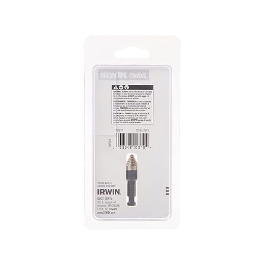 Irwin Tools IRWIN Unibit Drill Bit, Single Hole Size, 1/2-Inch (10310)