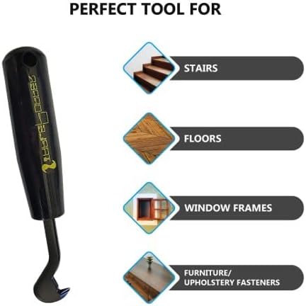 StaplePopper Mini ??Heavy Duty Staple Remover Tool & Staple Puller | Fastest Hand Tool for Carpet Staples | Contractor Grade Staple Remover Stick for DIY, Upholstery & Flooring Projects
