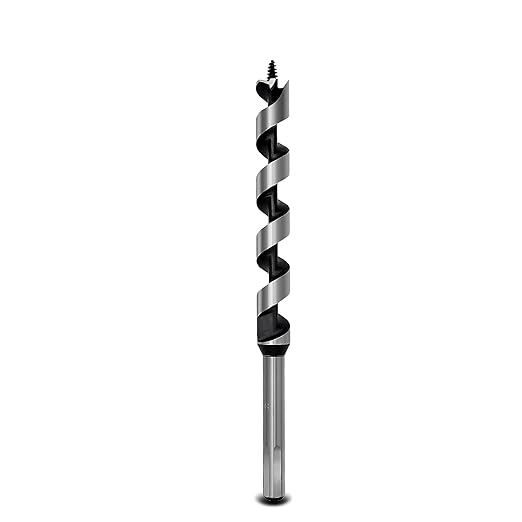 3/4 x 9 inch Auger Drill Bit for Wood,19x230mm Hex Shank Ship Auger Bit for Soft Wood, Hard Wood, Plastic, Composite Materials and DIY Projects