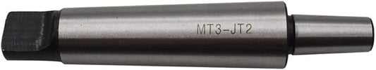 findmall 3MT to 2JT Tanged End Drill Chuck Arbor MT3 JT2 Fit for Drill Milling Boring Lathes