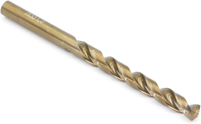 Metric Cobalt Drill Bits 6.8mm 10PCS, M35 high Speed Steel, high Hardness Straight Shank Drill, Mechanical or Hand Drill for Drilling, Suitable for Stainless Steel, Iron, Copper and Aluminum.