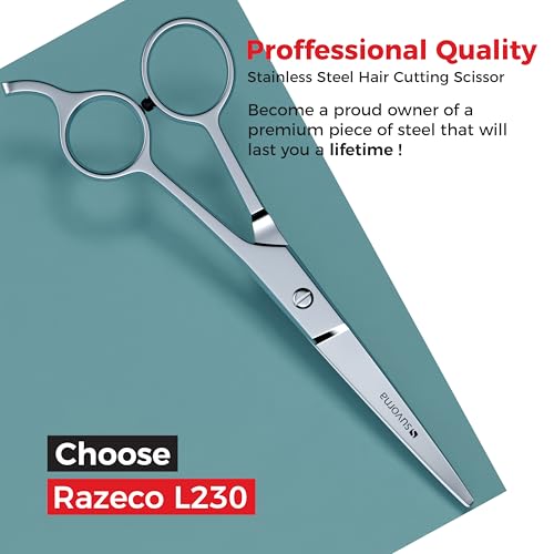 Suvorna 6.5" Professional Hair Cutting Scissors ??Stainless Steel Haircut Scissors for Hair Trimming & Grooming - Hair Scissors Professional for Barbers & Homeuse - Hair Shears for Women & Men