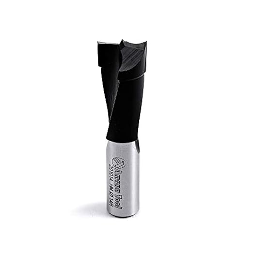 Amana Tool - 201014 Carbide Tipped Brad Pt. Boring Bit R/H 14mm Dia x 57mm Long x 10mm S