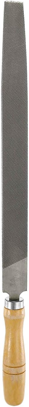 HARFINGTON Tip Coarse Cut File 12" Double Cut Teeth High Carbon Steel Hand Rasp File with Wood Handle for Metal Wood Deburring Removing