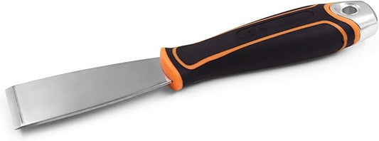 ROLLINGDOG 1.5 Inch Stiff Putty Knife - Stainless Steel Chisel Paint Scraper Tool for Wallpaper Stripping
