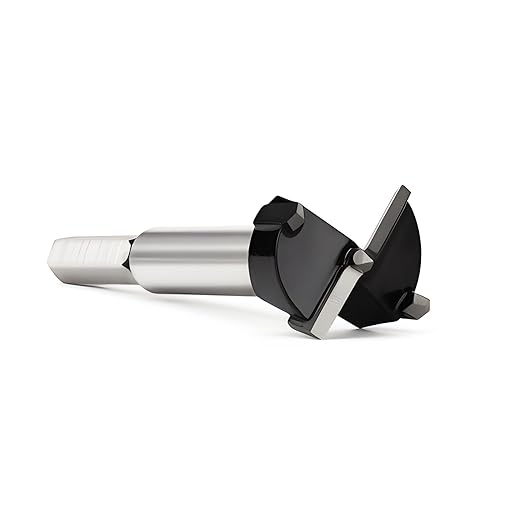 7/8 Inch Forstner Drill Bit Carbide Tipped,Woodworking Hinge Cutter for Precise Flat Bottom Holes in Hard Wood,Plywood,Plastic - Professional Grade