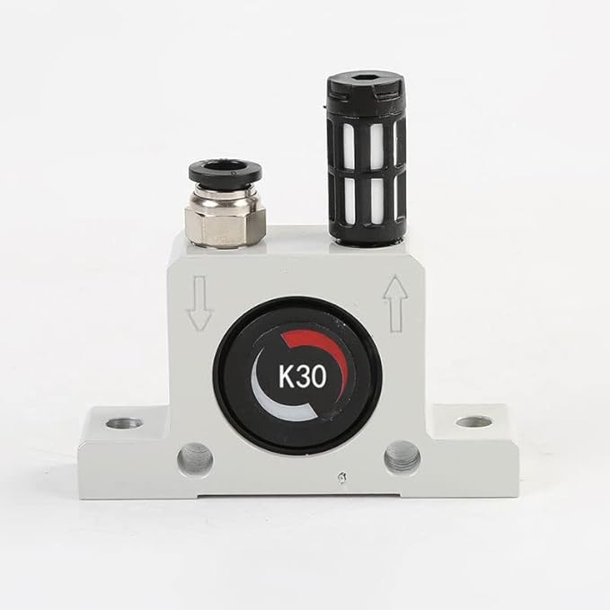 K 3/8'' K32 Thread Pneumatic Vibrator Power Concrete Vibrator Ball Type Aluminum Alloy Air Turbine Oscillator with Silencer