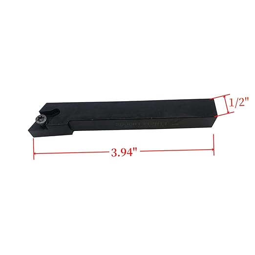 GBJ 1pcs SDJCR1212H11 Holder with 10pcs DCMT32.51 /DCMT11T304 Multilayer Coated CNC Lathe Inserts for SDJCR Lathe Turning Tool Holder Replacement Insert (1/2 Holder with 10pcs DCMT32.51)