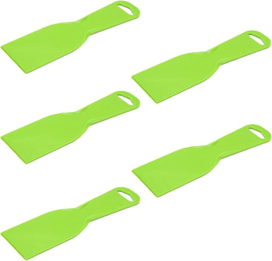 5Pcs Putty Scraper 2" Plastic Flexible Putty Knives,Disposable Spreader Flexible Plastic Paint Scraper Tool for Spackling, Taping Drywall Wall Painting (2")