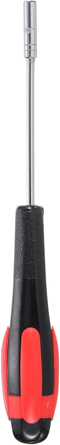 HARFINGTON Metric Nut Driver 3mm Dia 75mm Shank Non-Magnetic 6 Point Hex Socket Screwdriver with Non-Slip Handle for Tightening and Loosening Fasteners