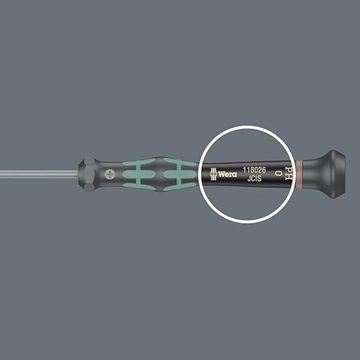 Wera 05118035001 Kraftform Micro 2067 Torx TX Electronics Precision Screwdriver, TX1 Head, 40mm Blade Length