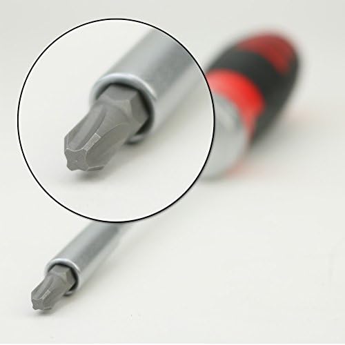 InstallMates 12-in-1 Ratcheting Screwdriver w/Slotted, Phillips, & TORX Bits