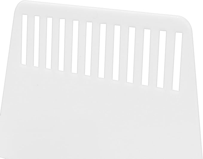 Plastic Putty Knife, 7 Inch Scraper Tool, Flexible Spackle Spreader Smoothing Tool for Paint, Wall Paper Treatment, Windshield, Drywall, Decals, Patching, Painting, White