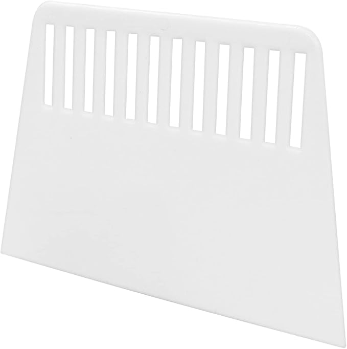 Plastic Putty Knife, 7 Inch Scraper Tool, Flexible Spackle Spreader Smoothing Tool for Paint, Wall Paper Treatment, Windshield, Drywall, Decals, Patching, Painting, White