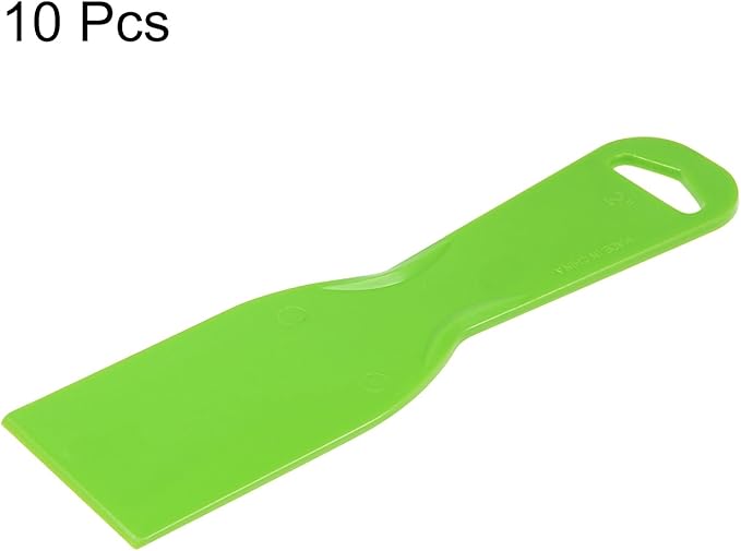 HARFINGTON 10pcs Putty Scraper 2" Width 3mm Thin Flexible Plastic Putty Knives for Taping Drywall Spreading Painting Wall Scratching