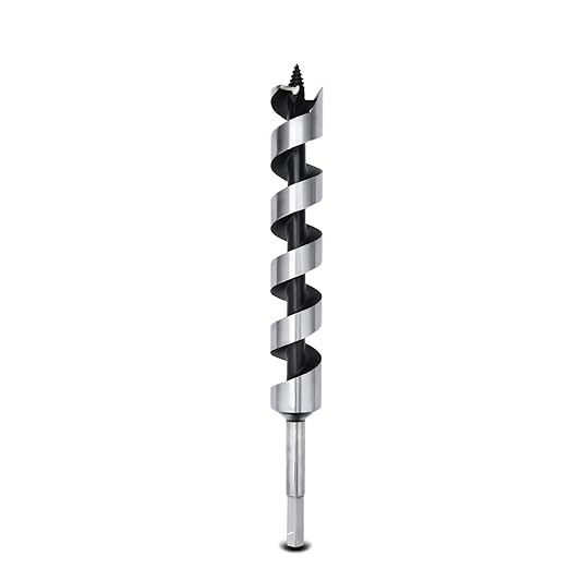 1-1/4 x 11.8 inch Auger Drill Bit for Wood,32mmx300mm Hex Shank Ship Auger Bit for Soft Wood, Hard Wood, Plastic, Composite Materials and DIY Projects