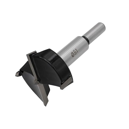 Forstner Drill Bits 51mm (2 inch) Tungsten Carbide Upgraded Version Higher Hardness Wood Hole Saw Auger Opener Woodworking Drilling Tool Wood Cutter