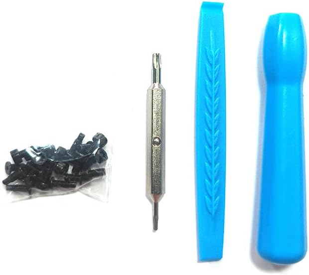 Battery replacement and WiFi password reset T6 T15 circular screwdriver head set, suitable for all circular video doorbell models (blue) gift of 20 original specification screws.