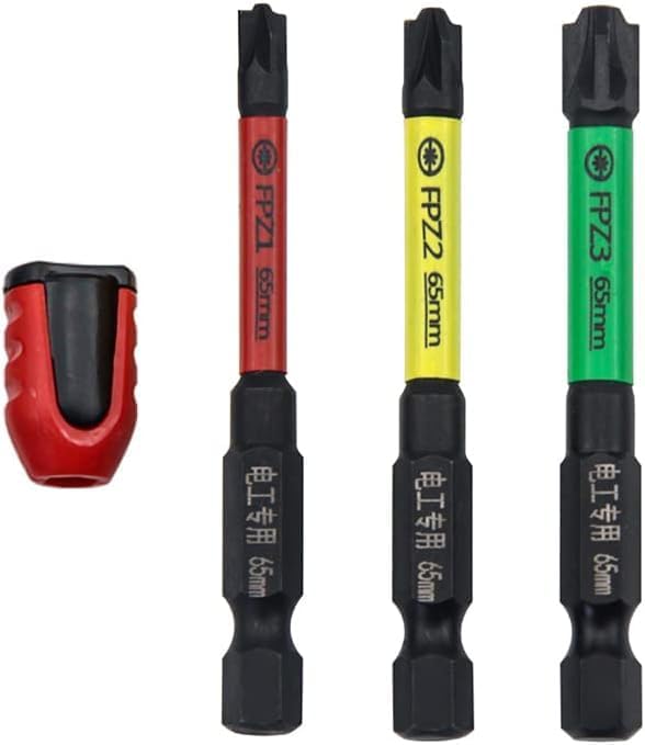 Screwdriver Bit Set竊?FPH FPZ Special Slotted Cross Screwdriver Bit with Magnetic Ring for Electrician Magnetic Screwdriver Bit Set Magnetic Bit for Electrician-65mm ( Color : 65mm Fpz ( Color : 65mm F