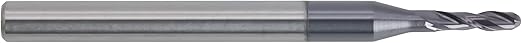 CME 10 pcs Micrograin Carbide End Mills, Ball Nose, TiAlN Coated, 1/16" Mill Diameter, 1/4" Length of Cut, 1 1/2" Overall Length, 4 Flute, Center Cutting