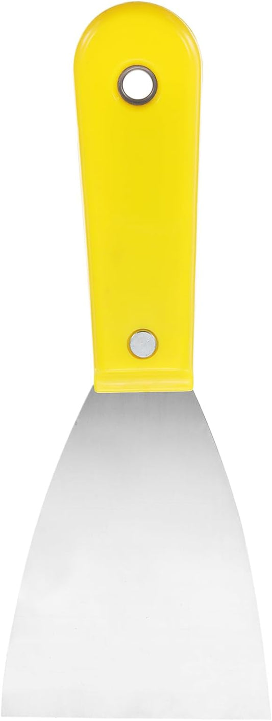 HARFINGTON Carbon Steel Putty Knife 3" Plastic Handle Spreading Drywall Flex Putty Scraper for Wallpaper Wall Taping Scraping Paint