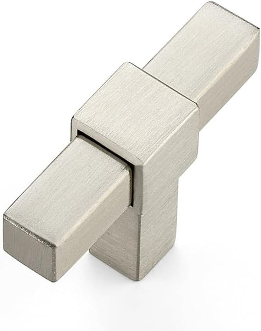 1 Pack Brushed Nickel Cabinet Handles - 2" Overall Length Cabinet Pulls Drawer Pulls Cabinet Hardware Kitchen Handles for Cabinets