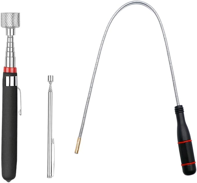3 Pack Telescoping Magnet Pick-up Tool Set - Retrieving Telescoping Magnet Pickup Tools竊똄xtendable Magnetic Pick Up Tools竊똁endable Spring Magnet Stick