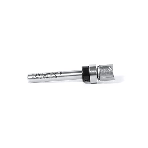Amana Tool - 45481 Carbide Tipped Flush Trim Plunge Template 1/2 Dia x 3/8 x 1/4" Shan