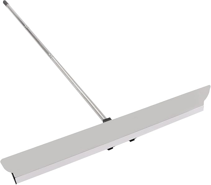 Drywall Skimming Blade Set Drywall Tools With 12", 22" & 32" Smoothing Stainless Steel Blades + 35" - 80" Telescoping Handle