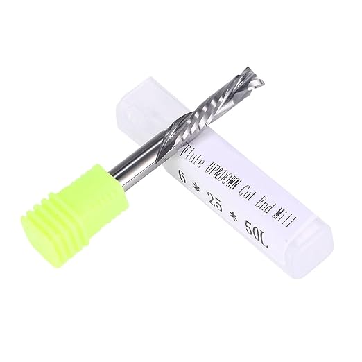 Up & Down Cut Bit 6mm (0.236") Shank with 6mm (0.236") Cutting Diameter,Compression Bit Spiral CNC Router Bits End Mill Tungsten Carbide Milling Cutter Set 2 Pack