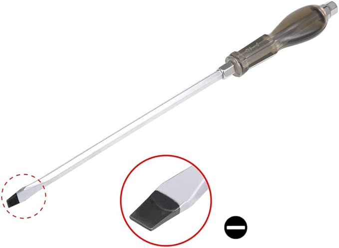 Utoolmart Slotted Impact Screwdriver 10 Inch Keystone Demolition Driver Magnetic with Strike Cap, 2Pcs