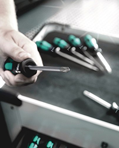 Wera 05008712001 Kraftform Plus 350 PH Phillips Screwdriver, Lasertip, PH 1 Head, 8" Blade Length