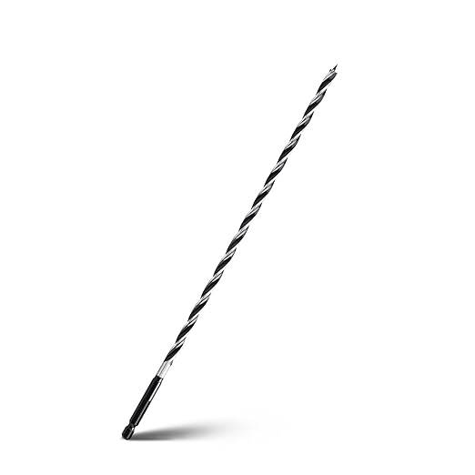 5/16'' x 12'' Auger Drill Bit for Wood, Hex Shank Tri Flute Ship Auger Long Drill Bit for Soft and Hard Wood,Tree Stump,Plastic,Drywall and Composite Materials