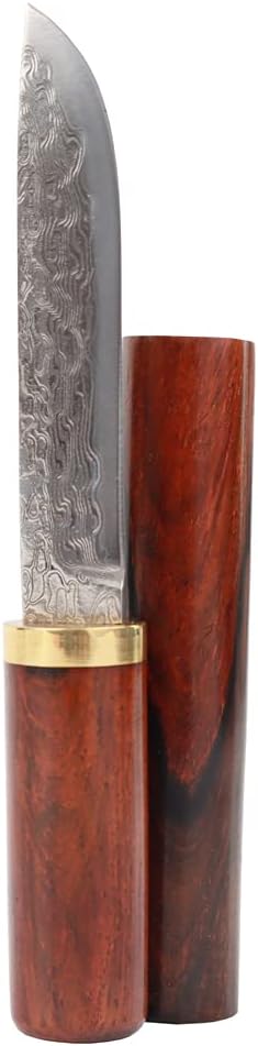 MASALONG KNI210 Damascus steel blade rosewood office decoration shape knife Suitable for opening office envelopes Decorative decoration