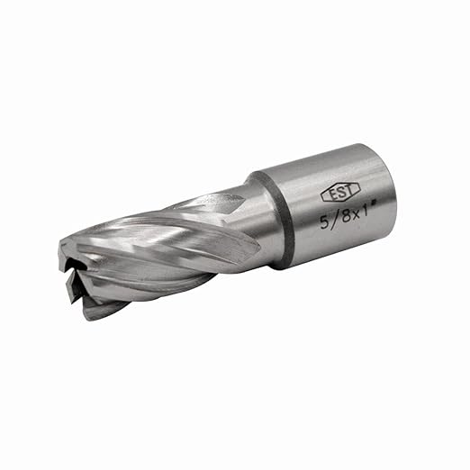 EST HSS M2AL Annular Cutter 1" DOC with 3/4" Weldon Shank for Magnetic Drill Press (D5/8" X 1")