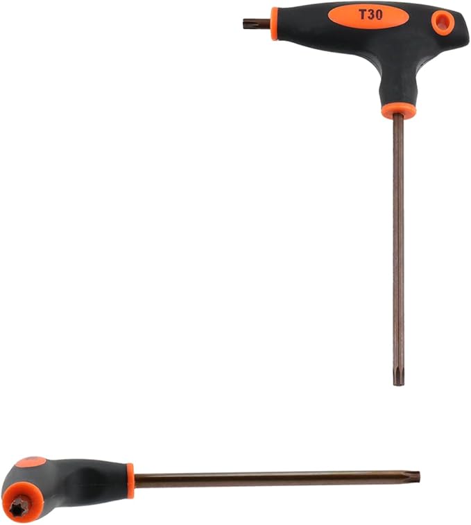 Antrader T30 Torx Screwdriver,Anti Tamper Proof Torx Key,S2 Steel T-Handle Dual End Wrench-2Pcs