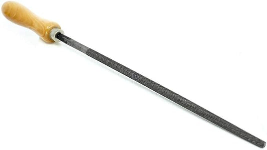 Benchmark Abrasives 10" Round Hand File Without Handle, American Pattern Metal Files, Hardened Steel Deburr Tool for Shaping Metal, Plastic, Aluminum, Stone Carving, Metalworking, Woodworking (10")