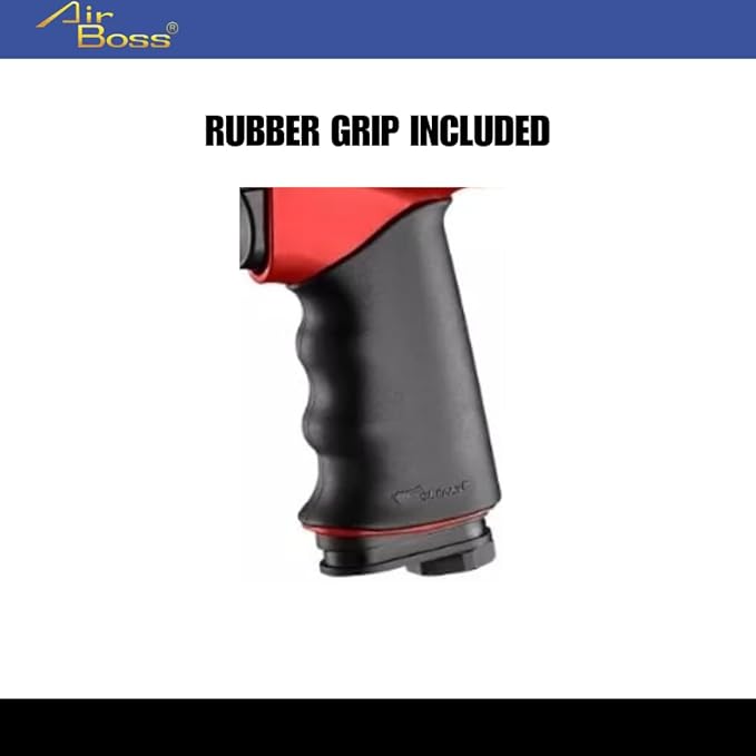 Airboss AW-140P 1/2" High-Performance Lightweight Air Impact Wrench ??1450 ft-lb Breakaway Torque Twin Hammer Design for Heavy-Duty Automotive and Industrial Applications