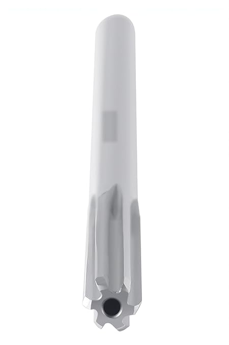 Accusize Industrial Tools 1/4'' H.S.S. Straight Shank Straight Flute Chucking Reamer, Flute Length 1-1/2'', Oal 6'', Right Hand, 6 Flute, 5015-0045