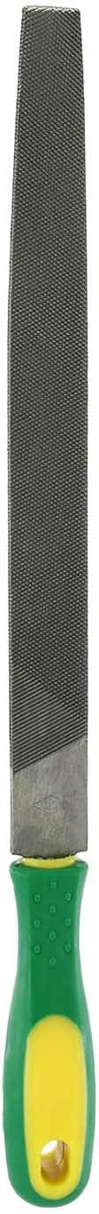 HARFINGTON Tip Coarse Cut File 10" Double Cut Teeth High Carbon Steel Hand Rasp File with Plastic Handle for Metal Wood Deburring Removing
